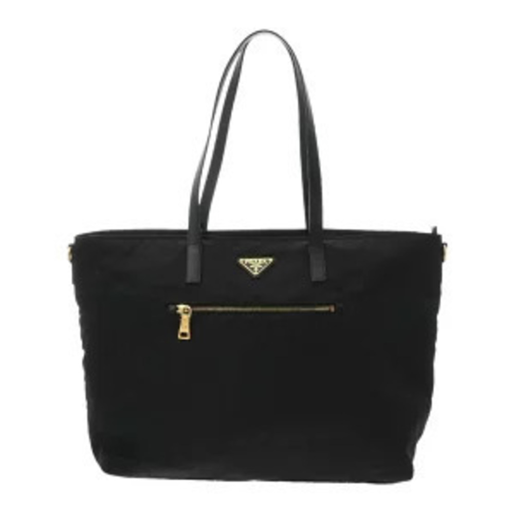 Prada Saffiano Tote Bag Leather Black